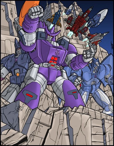 G1 Decepticon Group Poster 2 Colors By Bdixonarts On Deviantart Transformers Artwork Groups