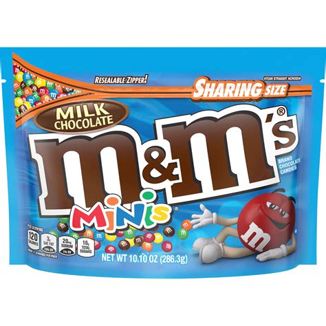 Mandms Milk Chocolate Minis Candy Sharing Size Bag 101 Oz Walmart