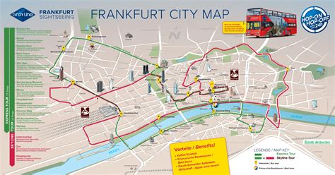 Frankfurt Tourist Map