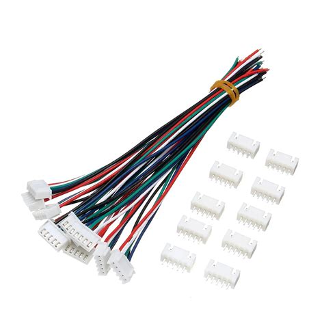 10 Sets Mini Micro Jst Xh254mm 5 Pin Connector Plug With Wires Cables