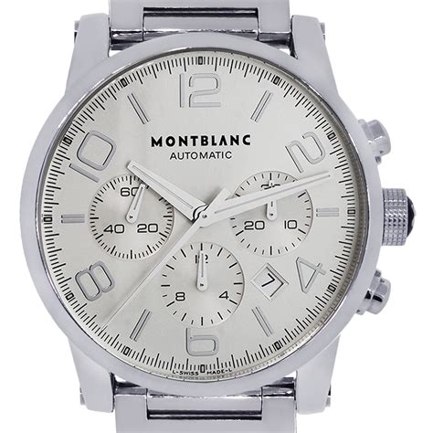 Mont Blanc 7069 Timewalker Stainless Steel Chronograph Mens Watch