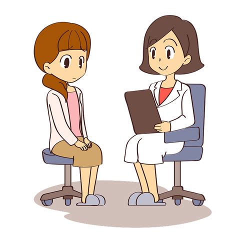 Royalty Free Female Doctor With Patient Clip Art Vector