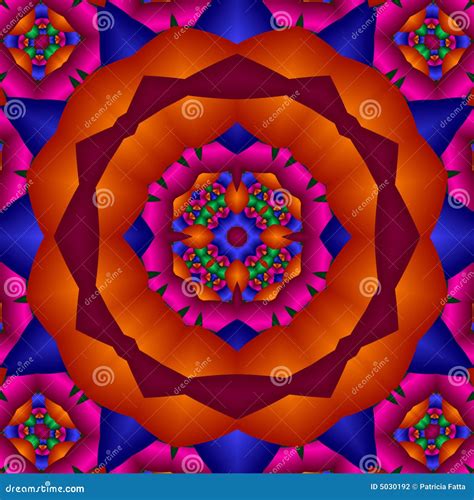 Bright Primary Colors Mandala Stock Illustration Illustration Of