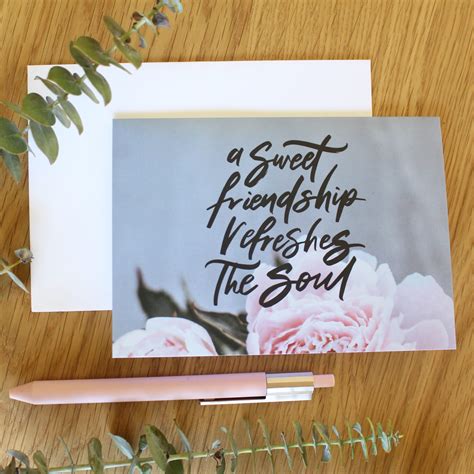 ‘sweet Friendship Greeting Card Trudy Letters