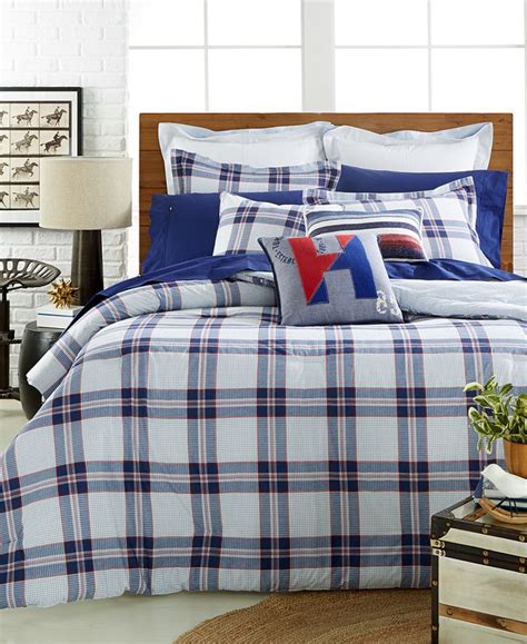 Tommy hilfiger designs are known for their red, white and blue nautical charm. Tommy Hilfiger CLOSEOUT! Surf Plaid Full/Queen Comforter ...