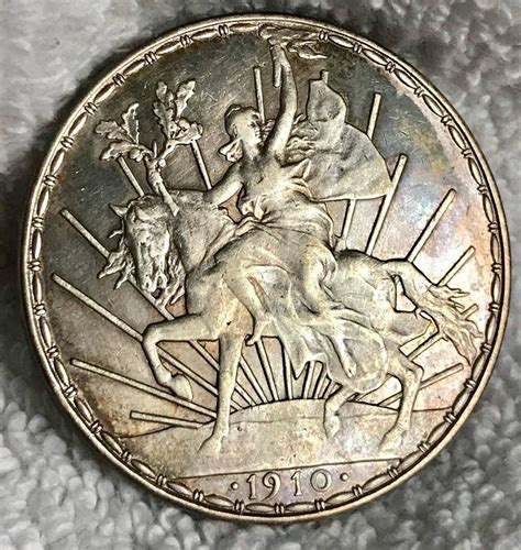 Moneda 100 El Caballito 1910 Plata Original Envio Gratis Mercado Libre