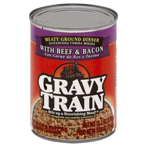 Gravy Train Meaty Ground Dinner With Beef And Bacon Wet Dog Food 132