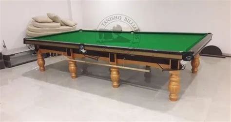 Solid Wood Green Brown Billiards Snooker Board Table 10ft 12ft Model Number Tb12154214 At Rs