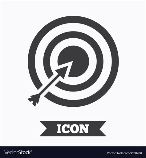 Target Aim Sign Icon Darts Board Symbol Royalty Free Vector