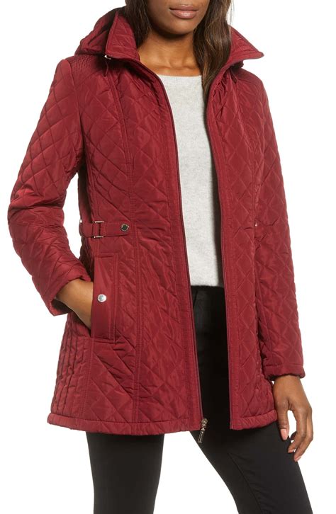 Gallery Quilted Hooded Jacket Nordstrom Jackets Petite Coat Coats