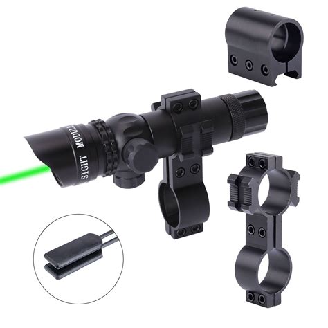 Pinty Green Laser Sight Hunting Rifle Dot Scope Adjustable With Mounts