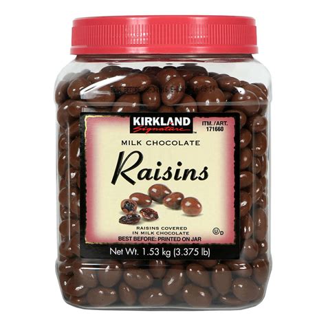 Kirkland Signature Milk Chocolate Raisins Kg Costc