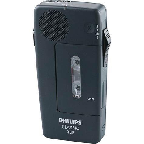 Philips Classic 388 Mini-Cassette Recorder LFH0388/00B B&H Photo