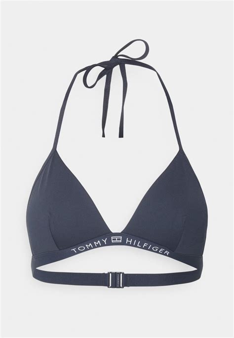 Tommy Hilfiger Triangle Fixed Foam Bikini Top Desert Skylight Blue