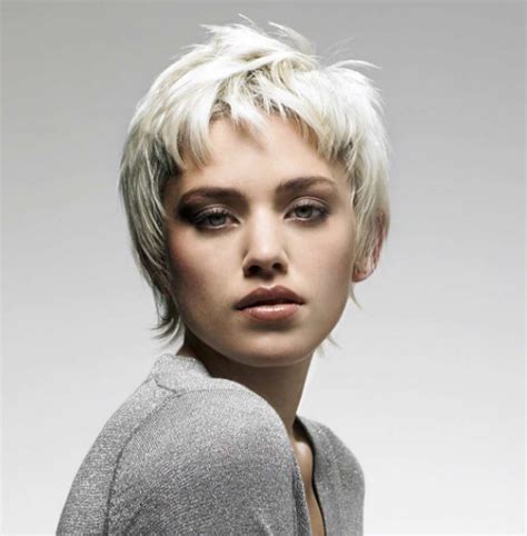 Haircut short short hair cuts for women edgy stylish haircuts. 16 Gray Short Hairstyles and Haircuts For Women 2017 ...