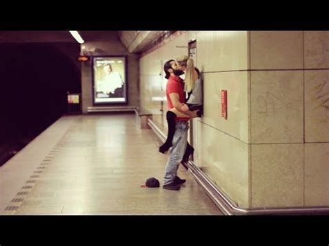 Kissing Girls In The Subway Compilation Youtube Kissing Pranks