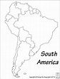 Outline Map Of South America Printable With Blank North And For New ...
