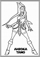 the character ahsoka tano from star wars coloring pages