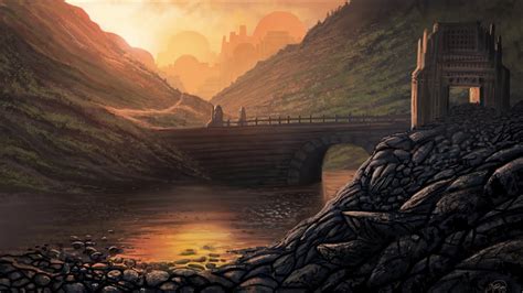 Andreas Rochas Landscape Bridge Speed Painting Procreate Ipad