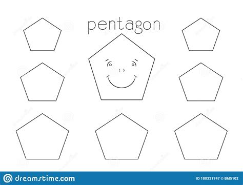 Pentagon Coloring Page