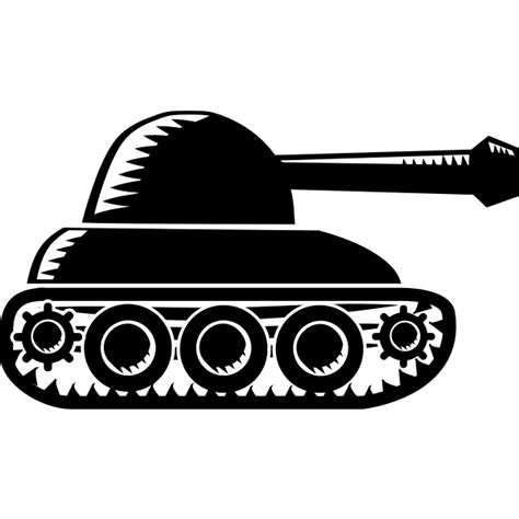 Rounded Army Tank Vector Image Free Svg