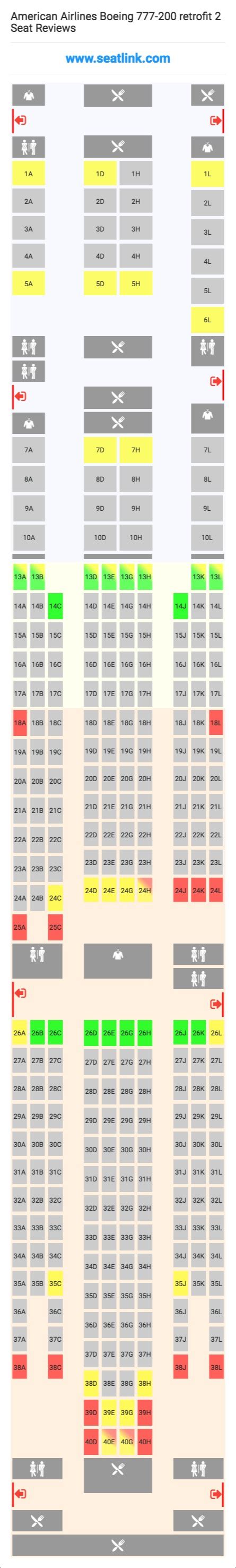 There are 4 flat bed seats in first class, 35 flat seatguru's seatmap is correct.42a & 42b are next to each other.seatmap on air india's website is incorrect,which shows a gap between. Boeing 777 200 Seating Plan United Airlines | Brokeasshome.com