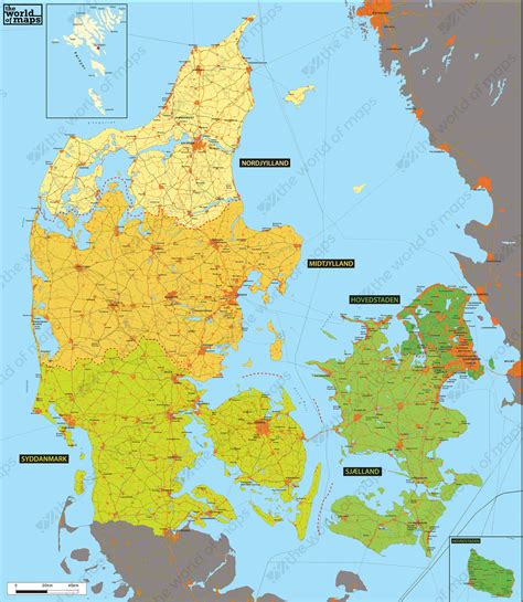 27 Denmark In World Map Maps Online For You