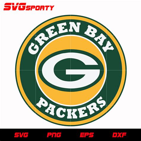 Green Bay Packers Circle Logo Svg Nfl Svg Eps Dxf Png Digital Fil