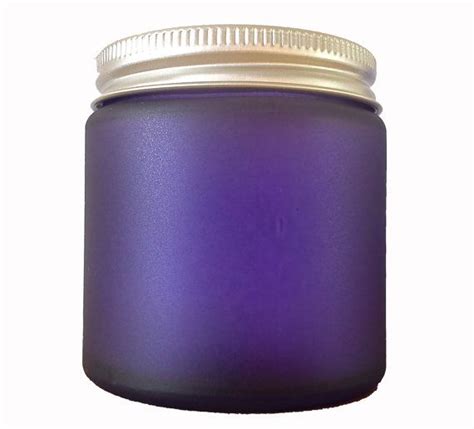5 For 4 120ml Royal Purple Glass Jar For Homemade Cosmetics Aluminium Lid Glass Jars