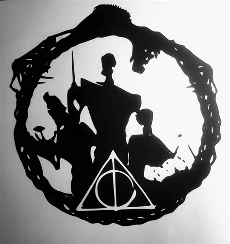 Deathly Hallows Three Brothers Decal 2 Harry Potter Etsy