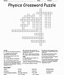 Physics Crossword Puzzle Thermal Physics And Light Crossword Puzzle ...