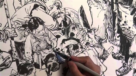 Junggi Kim 김정기 Brush Pen Drawing Dragon Hunter Youtube