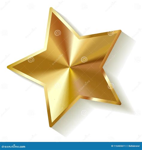 Vector Illustration Of Gold Shiny Star Stock Vector Illustration Of