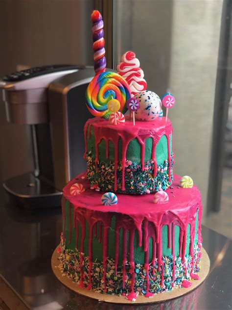 I Made My Daughters 4th Birthday Cake I Was Going For A Vanellope Von