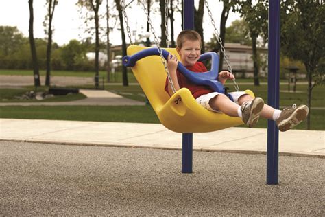 Accessible Swings From Byo Recreation Make Playgrounds Fun For Everyone Playground Disabled