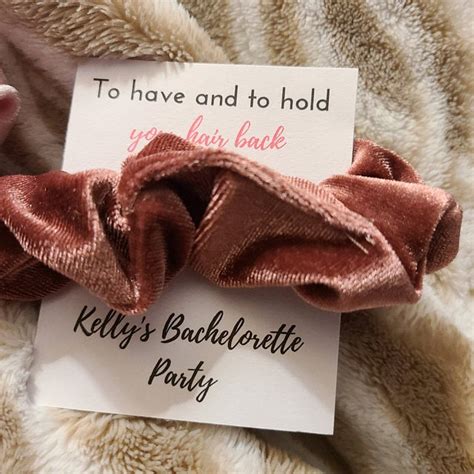 Bachelorette Party Favor Scrunchie Hair Ties To Have And Etsy Sweden Bachelorette Party