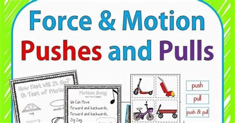 Force And Motion Pushes And Pulls Force And Motion Pushes And Pulls