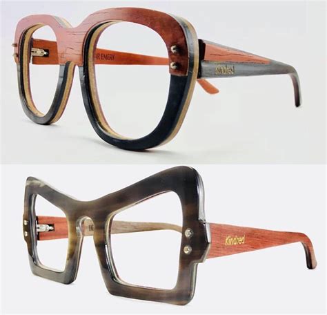 Super Cute Womens Wood Grain Frame Eyeglasses Funky Glasses Fashion Eye Glasses Stylish