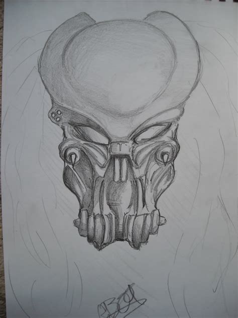 Thingiverse is a universe of things. Predator Mask Drawing at PaintingValley.com | Explore ...