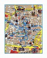 Mapa turístico detallada de la parte central de la ciudad de Dresde ...