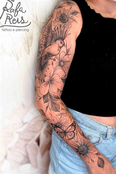 50 Tatuagens De Braço Fechado Femininas Para Se Inspirar Top Tatuagens