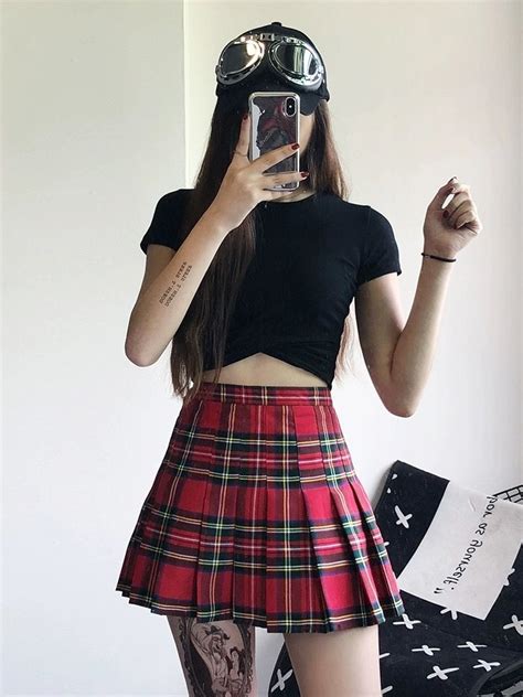 Student Mini Plaid Short Pleated Skirts In 2021 Womens Skirt Plaid