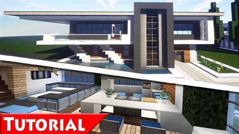 Minecraft Modern House Interior Design Tutorial How To Make Part 2