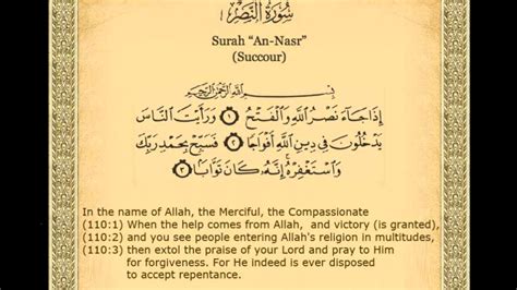 Surah An Nasr In English Quran 110 Surah An Nasr Divine Support