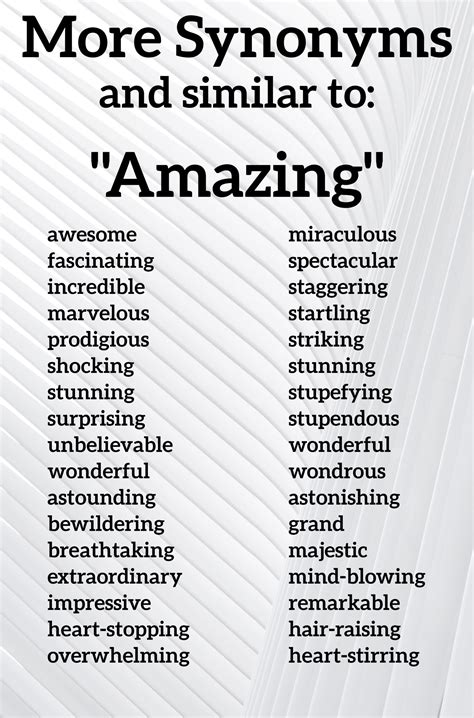 More Synonyms For Amazing Good Vocabulary Words Essay Writing Skills