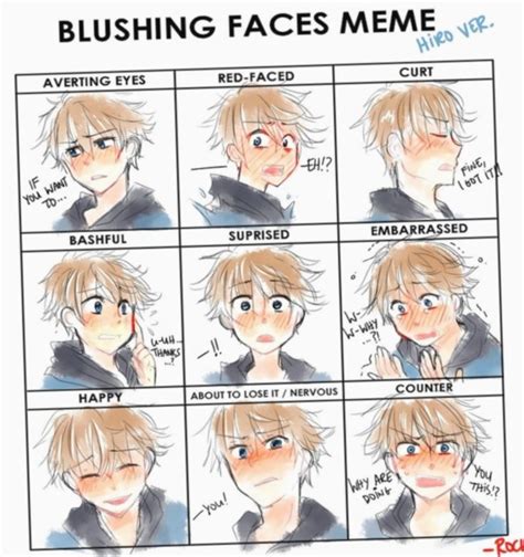 20 Anime Guys Blushing Faces Anime Faces Expressions Anime Face