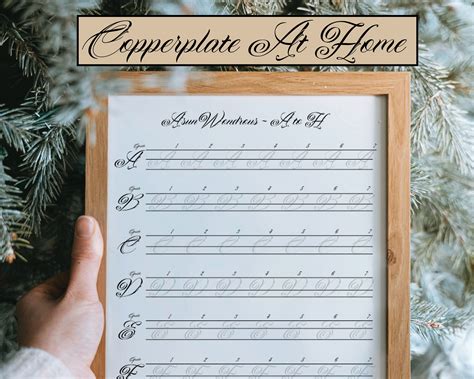 Copperplate Calligraphy Alphabet Practice Sheet Pdf Copperplate