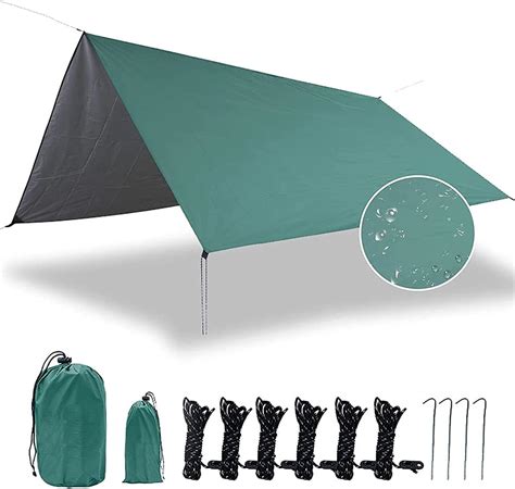 Camping Tarpaulin Shade Canopy Hammock Rain Fly Tarp Waterproof