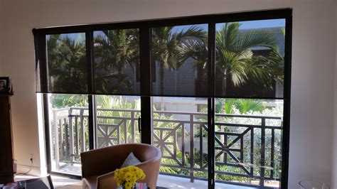 Dark Bronze Roller Shades In Fort Lauderdale Manufacturers Of Custom