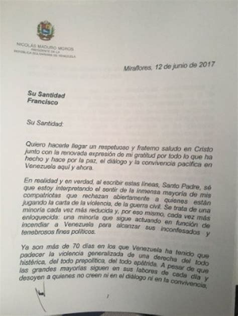 Comisión presidencial entregó carta dirigida al Papa Francisco